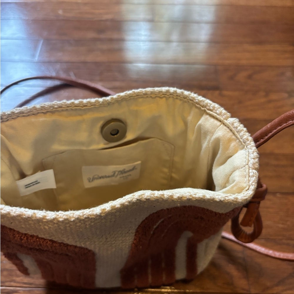 Universal Thread Cream Brown Maroon Embroidered R… - image 3